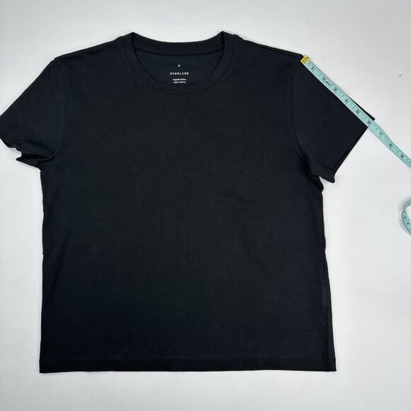 Everlane Women's NWOT Black Organic Cotton Short Sleeve Box-Cut‎ Tee XS/C35.25 - Picture 13 of 14